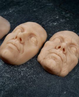 Сет з трьох силіконових моделей обличчя (різний вік)